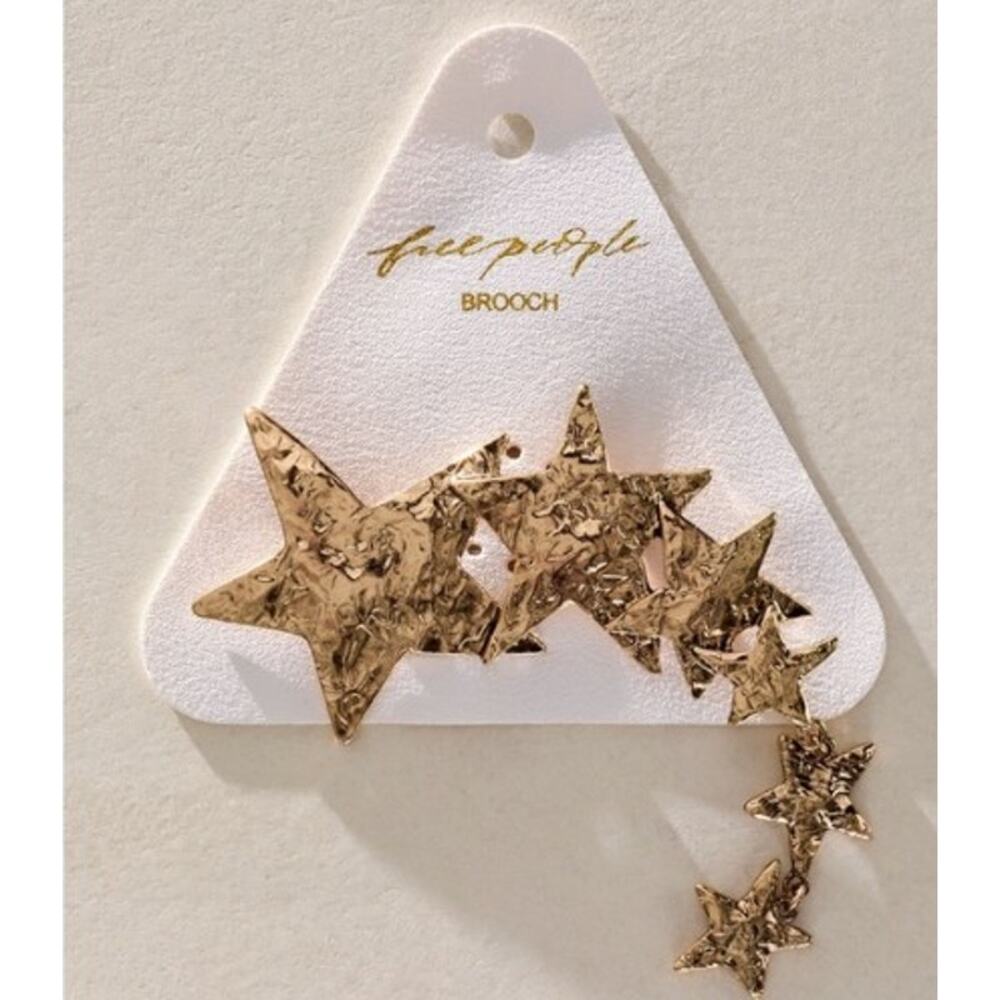 Free People | NWT | Shooting Star Brooch | Gold | MSRP $25